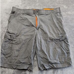Wear First Outdoor Utility Cargo Shorts Gray Workwear Stretch Men 42